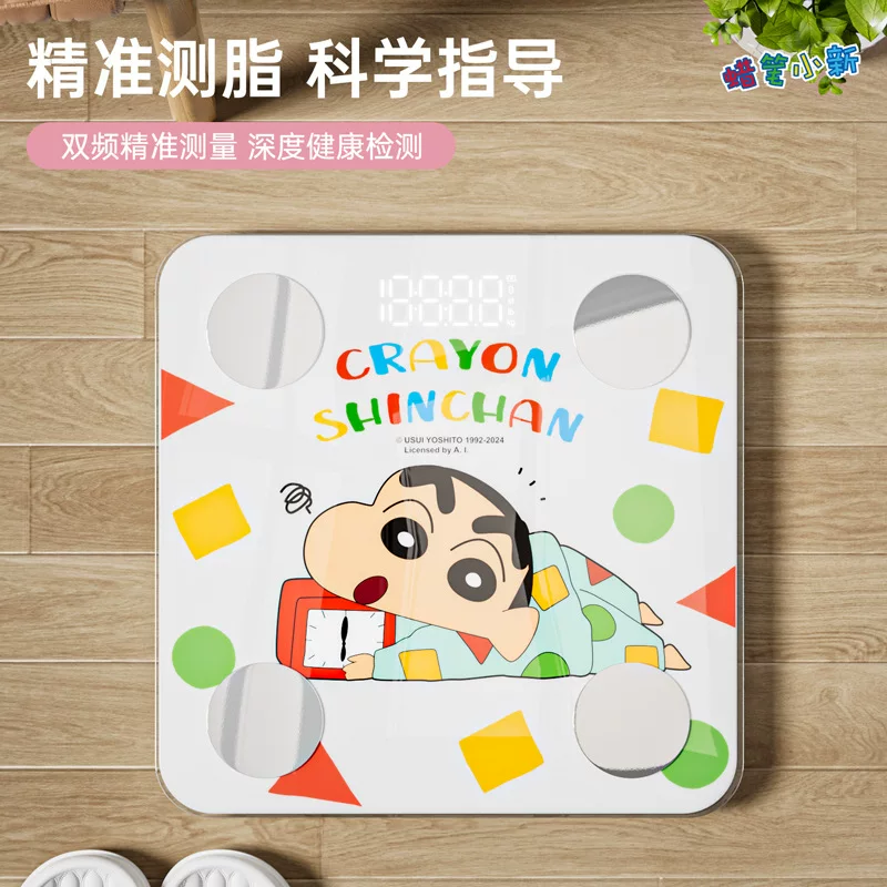 (В наличии) Интеллектуальные весы для определения состава тела Crayon Shin-Chan, медицинские/оздоровительные весы для похудения, профессиональные весы