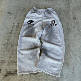 Print Zip-Up Hoodie – Oversized Streetwear Pullover With Graphic Design | Unisex Hip-Hop Fashion (Light Grey, Matching Pants Set)_voghion.com