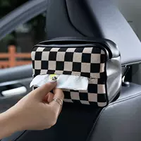 Новая модель шахматной доски автомобильная коробка бумажных полотенец кожаная коробка для автомобиля подвесная коробка для перекачки бумаги модная сумка для салфеток для автомобилей