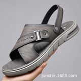 Мужские сандалии для отдыха, пляжная пляжная обувь, слайдеры на платформе, тапочки