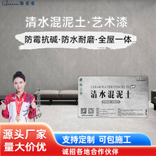 灰泥清水混凝土微水泥墙地一体涂料 防潮防霉室内外墙面漆艺术漆