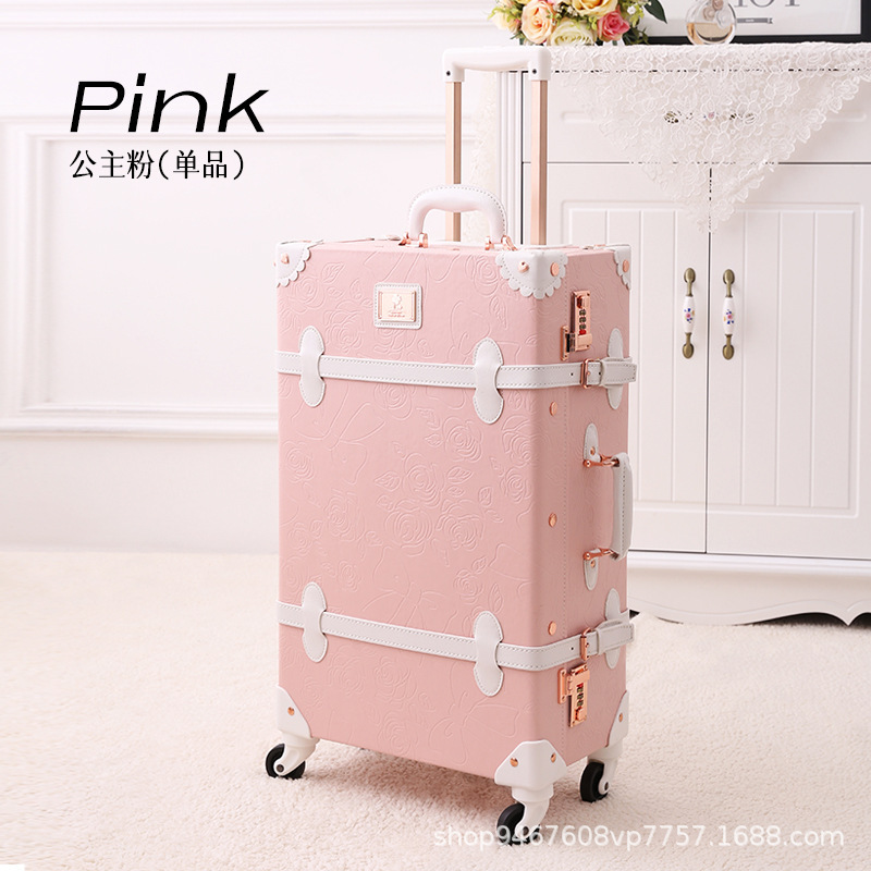 [Factory Direct Camp] Retro Luggage Cyber Celebrity Suitcase Small 20-inch Luggage Case for Women