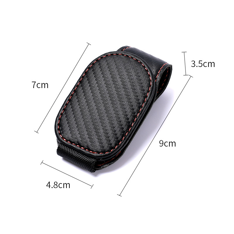 Cross-border car glasses clip car multifunctional sun visor storage artifact leather sunglasses card bill clip
