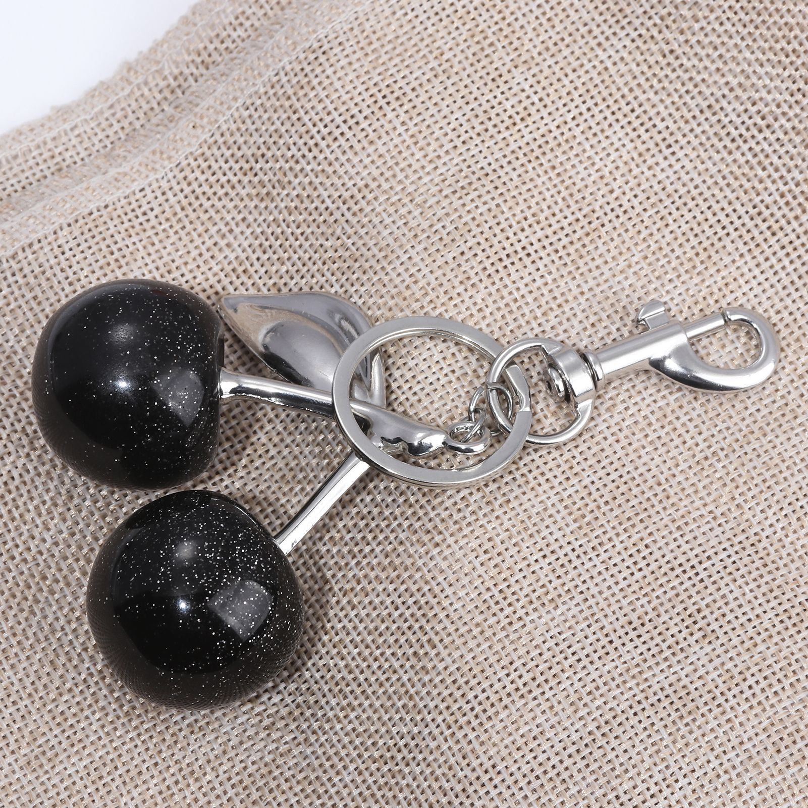 64g Weight Bag Pendant, Keychain Classification 1 Piece Quantity Holiday, Banquet, Travel Occasion Plastic, Resin Material Christmas Festival Cherry Pattern Fruit/Food, Plating Design Elegant, Hip-Hop, Simple Style Style 1 Piece Elegant Hip-Hop Simple Style Cherry Plastic Resin Fruit/Food Plating Christmas Bag Pendant Keychain 34