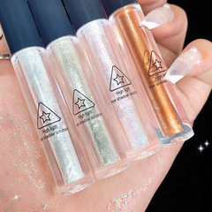Liquid eyeshadow teardrop glitter powder sequin silkworm pearlescent polarized brightening monochrome high-gloss eyeshadow liquid for women