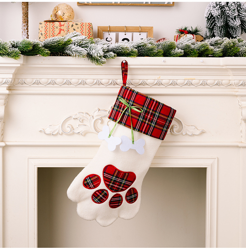 Casual Style Christmas Casual Paw Print Party Hanging Ornaments Decorations Hanging Ornaments