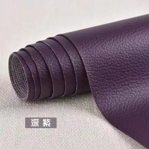 Stitch en cuir violet foncé [auto-adhésif] / 20cm * 30cm par pièce