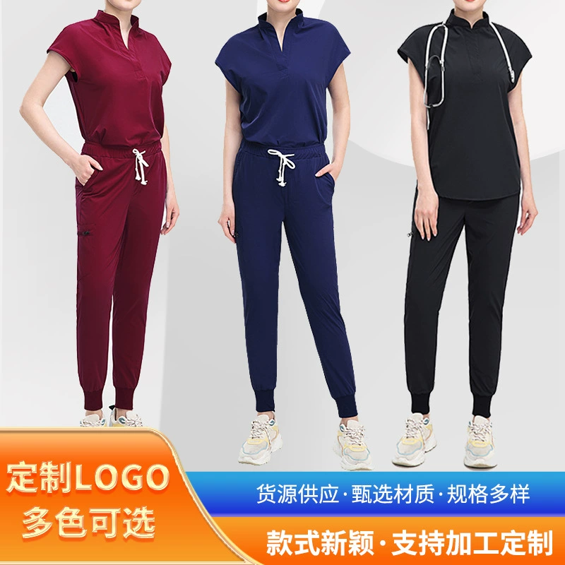 Трансграничная одежда для рук с короткими рукавами, разделенные наборы для домашних животных, больница, салон красоты, операционная, рабочая одежда медсестра