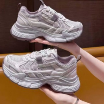 2026 primavera y verano tela de malla con una sola gruesa, zapatos antideslizantes cómodos, zapatos deportivos de mujer casuales de moda