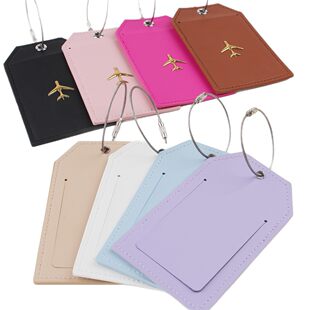 Creative steel wire, luggage tag, suitcase, multicoloured airplane, bag, pendant