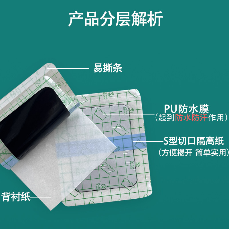 Parche de yeso impermeable de película de PU al por mayor del fabricante, parche de yeso tradicional anti-sudor para cuello, hombros, cintura, piernas, dolor en las articulaciones, parche desnudo.