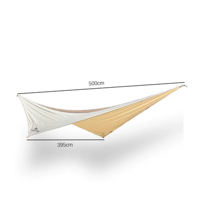 Mountain customers outside the butterfly-shaped tent cotton canvas camping leisure sunshade Rain waterproof comfort Sky (Çadırlar) - butterfly-canopy-white-5-8-people