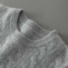 2024秋冬男士圆领羊绒衫男款商务休闲山羊绒针织毛衣羊毛打底衫