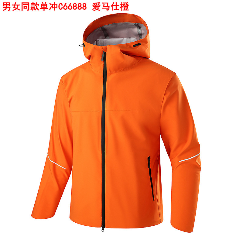 男女款三防冲锋衣春秋季户外无缝全压胶防风防水登山服外套C66888|undefined