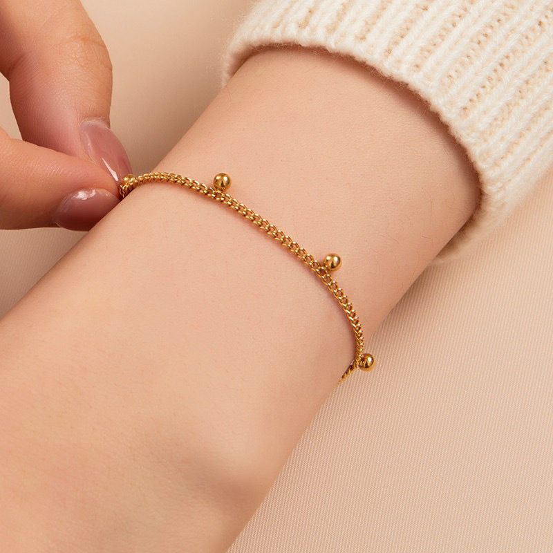 Brand universal bracelet stainless steel, chain, jewelry, European style, simple and elegant design, high-quality style, does not fade 4