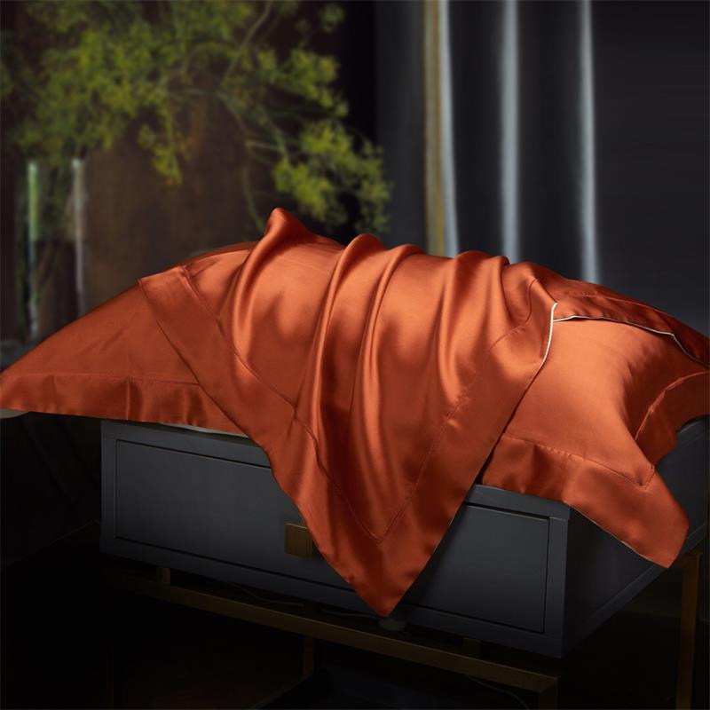 Home Simple And Fashionable Solid Color Pillowcase Soft And Comfortable Mulberry Silk Pillowcase Supports