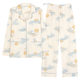 Pure Cotton Moon Clothing Invisible Side Opening Pregnant Women's Pajamas Postpartum Breast-feeding Clothing Autumn and Winter Women's Home Clothing