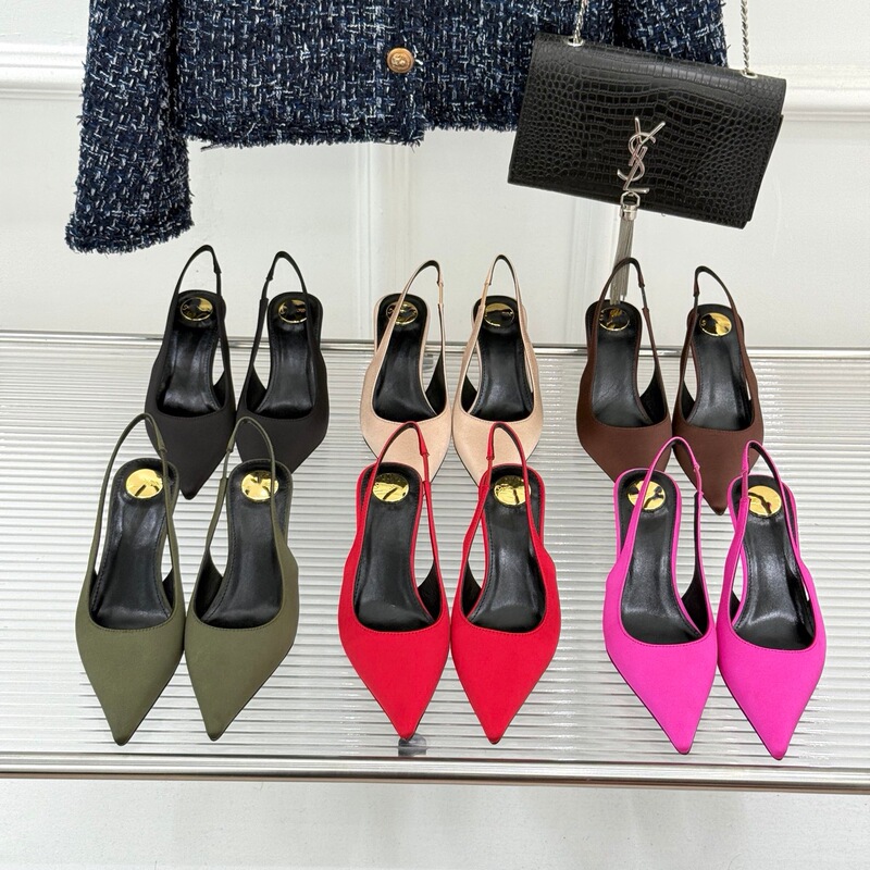 26 Years of Experience in Foreign Trade, Top-Quality Y&S Minimalist Luxury Silk Satin Pointed Toe Kitten Heel Back-Cut High-Heeled Sandals 26 Years of Experience in Foreign Trade, Top-Quality Y&S Minimalist Luxury Silk Satin Pointed Toe Kitten Heel Back-Cut High-Heeled Sandals