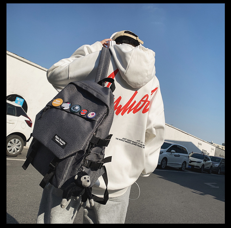 Mochila Casual Coreana Simple De Gran Capacidad display picture 33