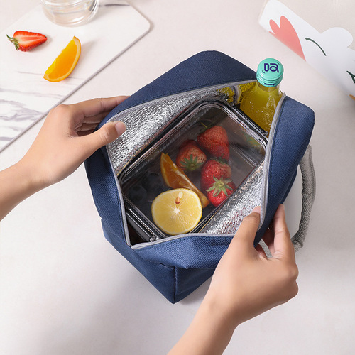 Japanese cartoon lunch box bag children's thermal bag primary school students lunch box lunch bag Oxford cloth lunch bag