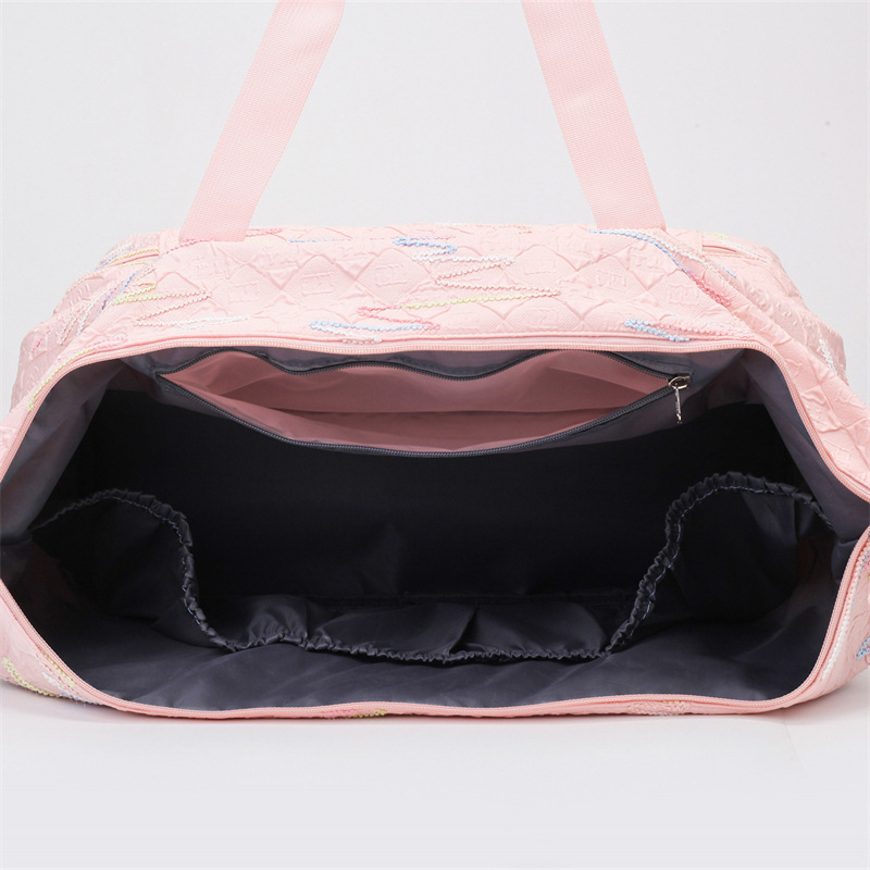 Bolsa de viaje de expansión ligera para mujer, bolsa de almacenamiento de equipaje de gran capacidad plegable para hombre, bolsa de yoga de fitness para deportes secos y húmedos al por mayor
