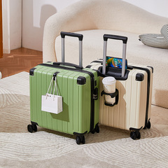 New Multifunctional 18-inch Luggage for Men and Women, Business Travel and Registration Box, Mini Child Student Password Trip Suitcase