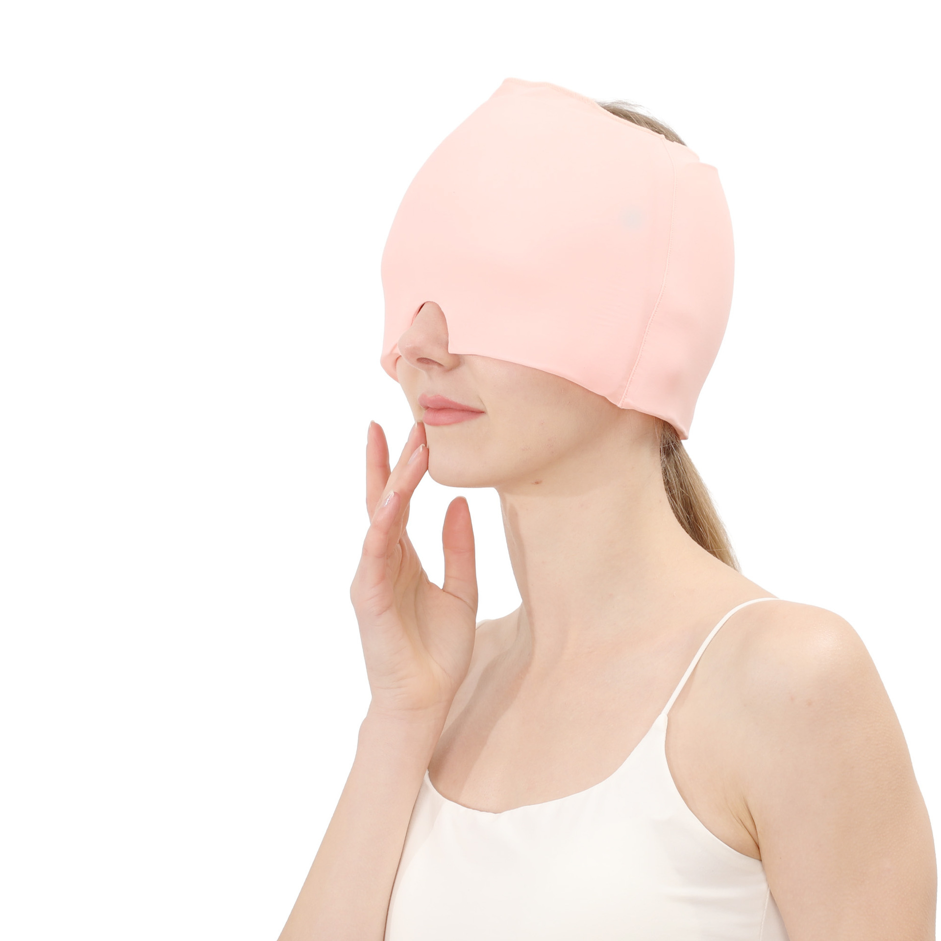 Compresa de hielo para la cabeza, especialmente diseñada para nuevos productos, compresa caliente para masaje de cabeza, máscara para ojos, compresa fría elástica para dormir, producto de venta caliente transfronterizo