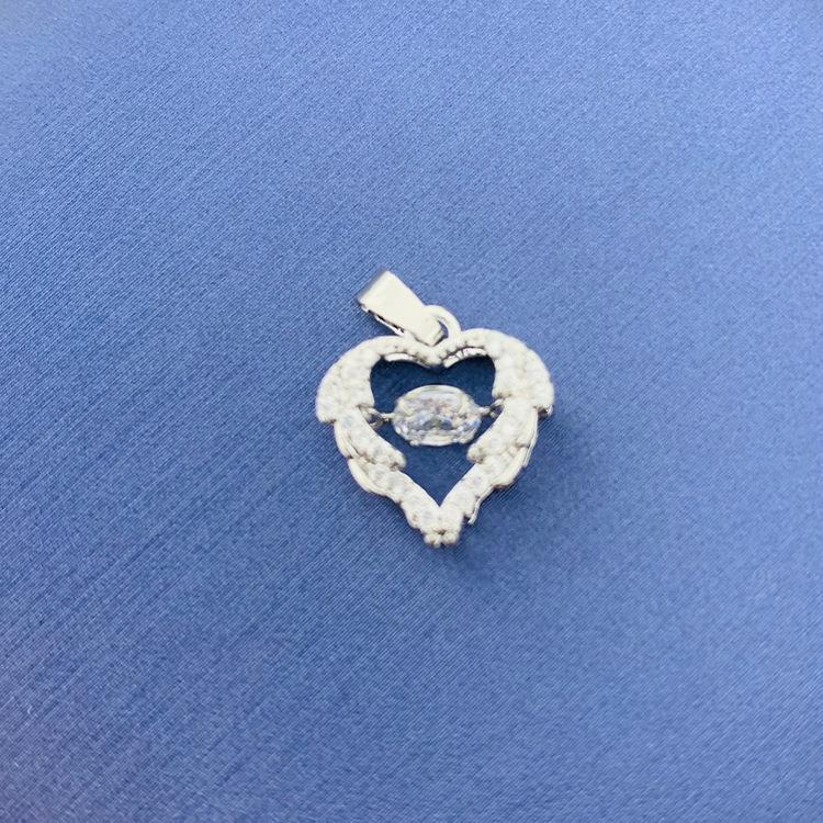 2022 nuevo trébol giratorio simple cien colgante fuente joyería fábrica al por mayor directa sin cadena