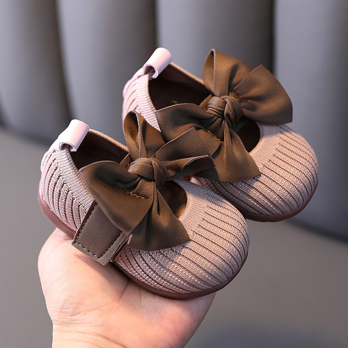 Baby toddler shoes spring and autumn 0-2 years old one year old children's shoes princess shoes girls small leather shoes non-slip soft bottom baby shoes