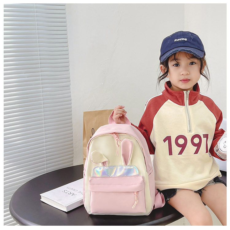 446g Weight Sequins, Sewing Thread Fashion Element Zipper Closure Type Double Shoulder Straps Strap Type Functional Backpack Bags Type Casual, School Occasion Nylon Material School Backpack, Kids Backpack Backpack Animal Pattern All Seasons Season Kid'S Gender Cute Style Square Shape Kid'S Nylon Animal Cute Sequins Sewing Thread Square Zipper Functional Backpack 2