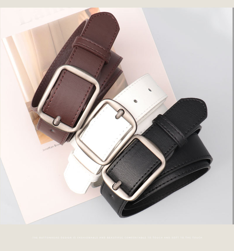 Curea unisex pentru femei, cu cataramă cu știft, la modă, casual, pentru blugi, decorativă_voghion.com