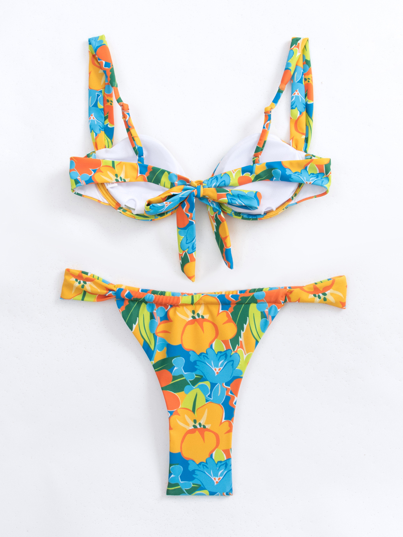 Women's Flower 2 Pieces Set Bikinis Swimwear display picture 7