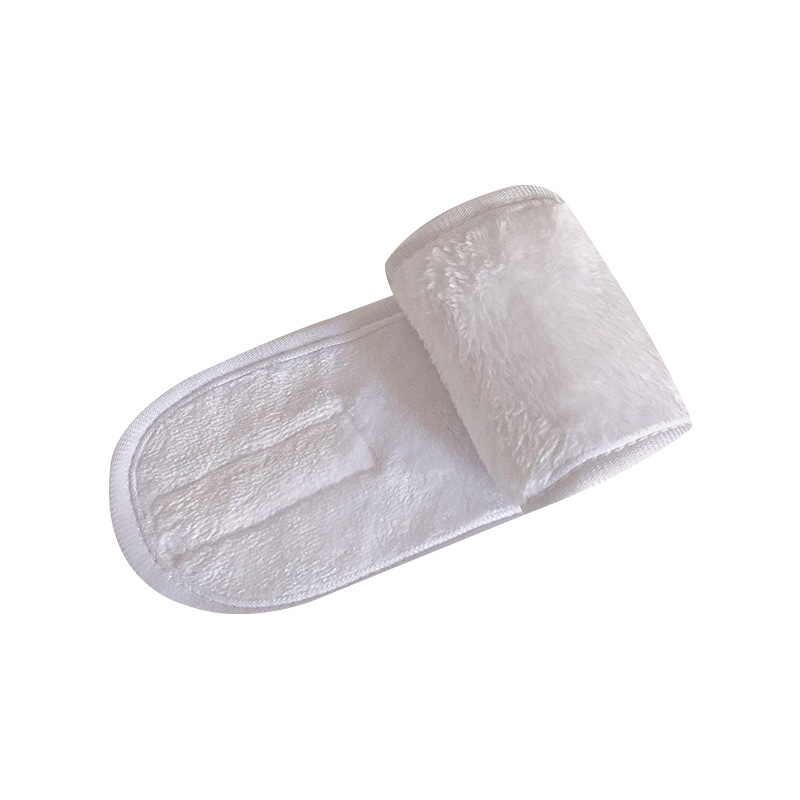 Comercio exterior transfronterizo material de velcro personalizado turbante de lavado de la cara de mujer coral veludo coral fábrica de joyas para el cabello tienda