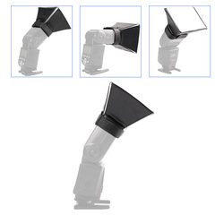 SLR camera top gray card cone-shaped diffuser 30/40cm small flash storage bag black and white cloth cover light box