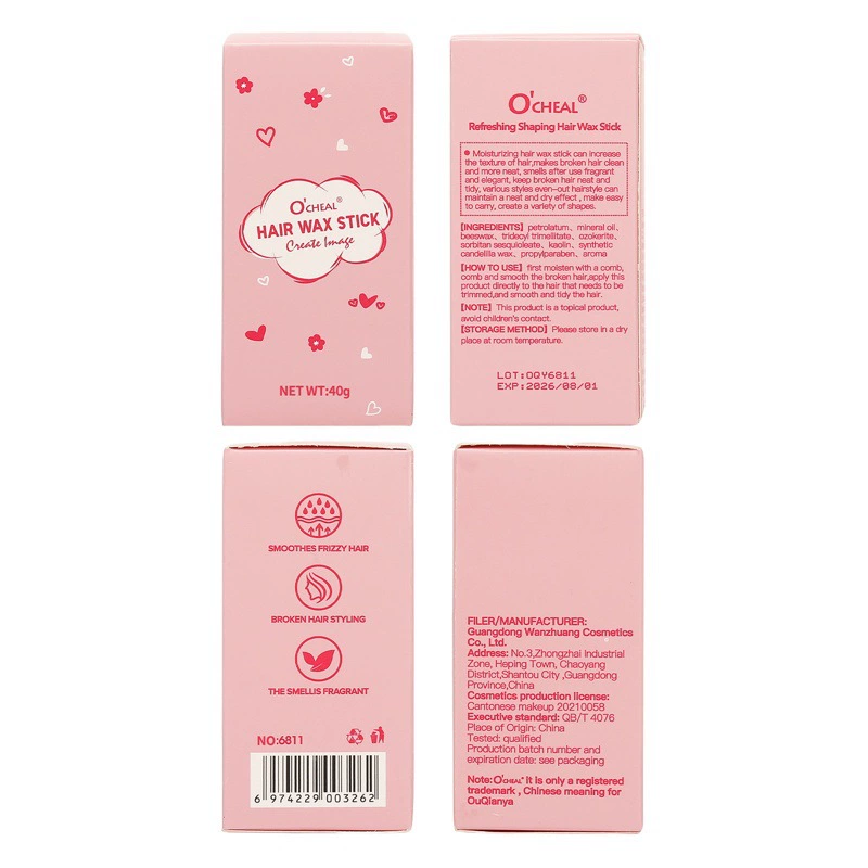 OCHEAL трансграничная твердая укладка воск для волос палочка для отделки волос стойкая укладка отделка волос палочка для укладки крем для укладки