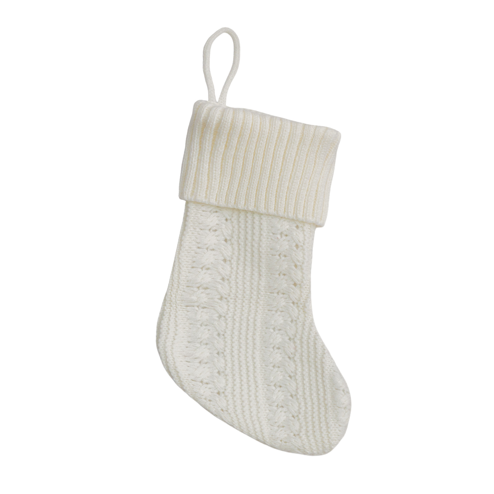 Navidad transfronteriza calcetines de punto pequeñas calcetines rojos lindos regalos blancos cuchillo y tenedor cubierta bolsas de caramelo decoración de árbol de Navidad