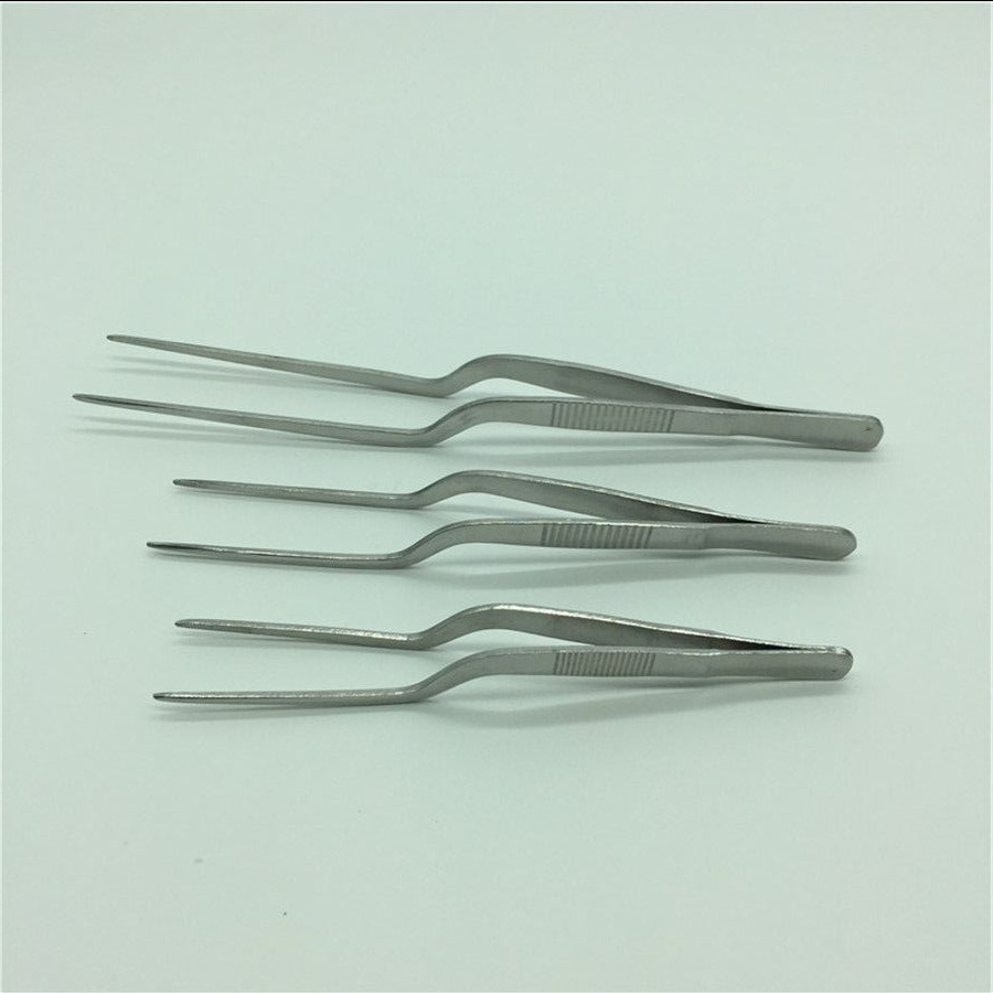 不锈钢枪状镊子多规格采耳夹子耳科耵聍工具镊子耳道特殊形状聂子