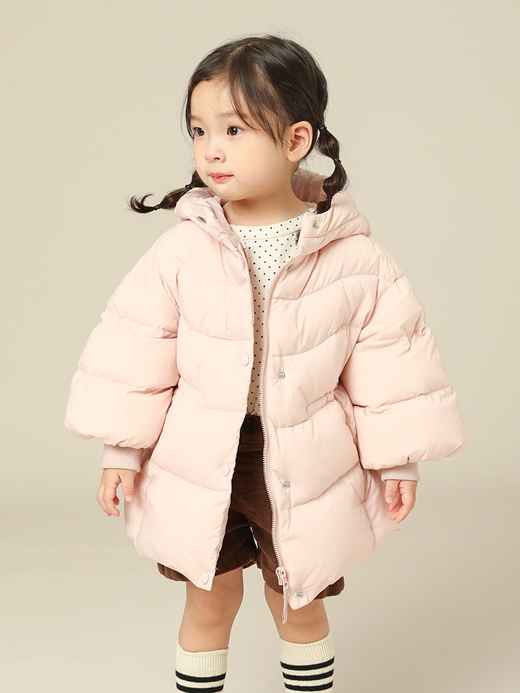 Velvet winter children's down jacket