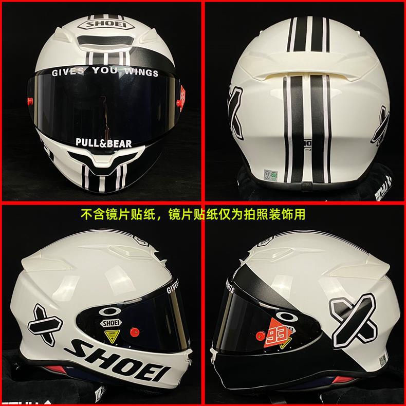 Motorcycle Helmet Sticker X Symbol shoei x14 x15 z7 z8 AGV AVA