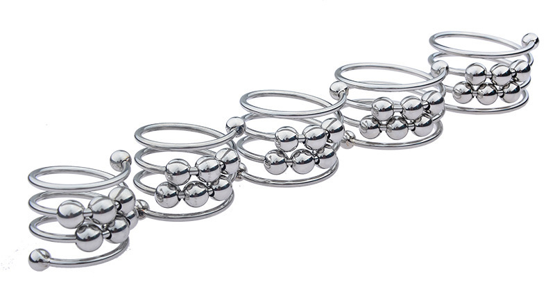 Metal Ball Lock Cock Ring, 40mm Inner Diameter, Delayed Ejaculation Support — detail image 8