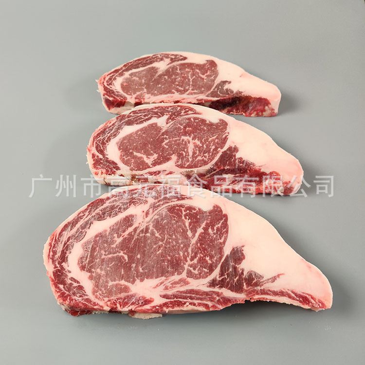 美国IBP红标Prime眼肉 安格斯和牛雪花去骨肉眼 原切牛排冷冻切片