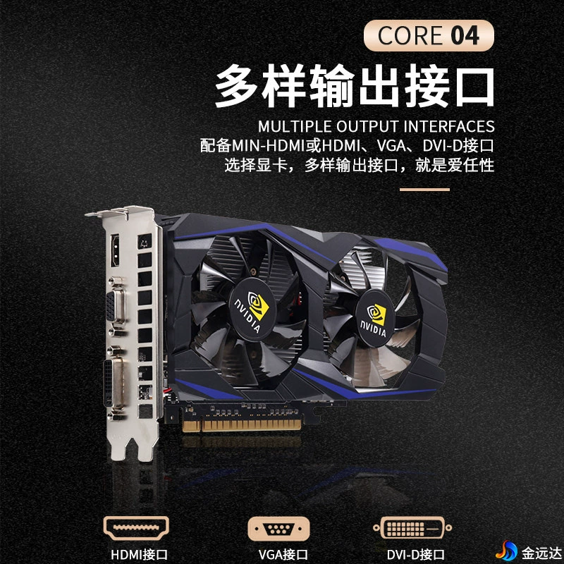 Новая компьютерная видеокарта GTS450 1GB, для офисных моноблоков, DDR5 128bit, PCI-E