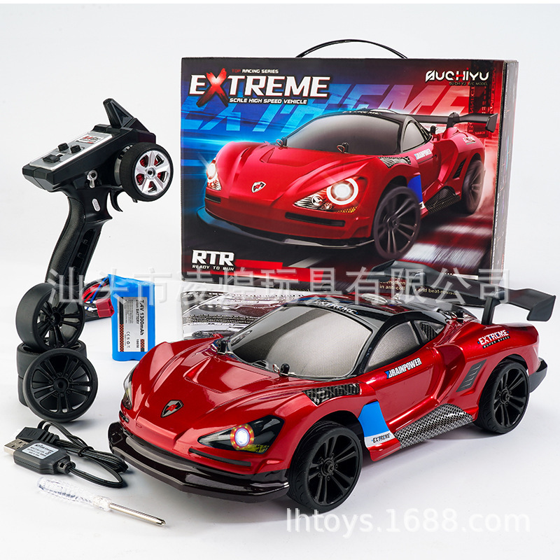 クロスボーダーリモコン四輪駆動高速車両ライト制御可能なフルスケールオフロード高速レーシングドリフトカーレーシングモデルRC|undefined