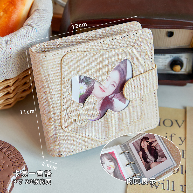 Tarjetas de mariposa hueca ins alto valor de la cara un GongGe álbum de fotos volantes de chicas 3 pulgadas tarjetas foto álbum