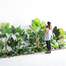 批发仿真树仿真绿植盆栽室内装饰摆件落地造景旅人蕉天堂鸟假植物