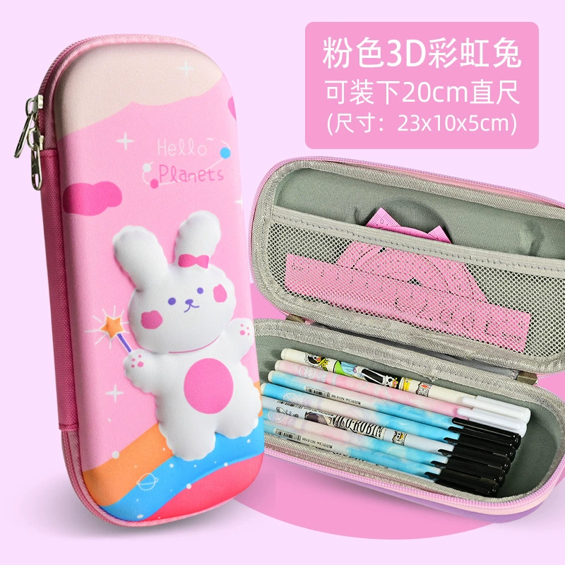 Three dimensional cartoon children's capacious pencil case for elementary school students, wholesale, fall protection