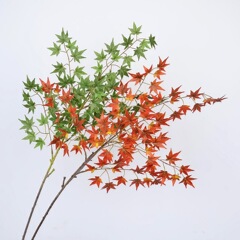 仿真枫树叶鸡爪槭红枫叶绿植家居装饰插花花材造景摄影拍照假植物