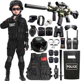 儿童警察套装警官服警长男孩特种兵特警衣服全套玩具装备演出服装