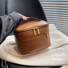 跨境新品手提便攜化妝包防水pu皮多功能洗漱包大容量旅行收納包包