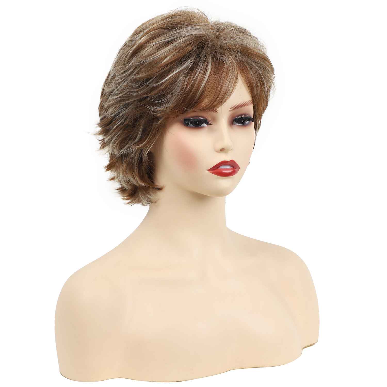 Fluffy short hair chemical fiber wig a generation